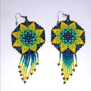 Custom native beaded earrings